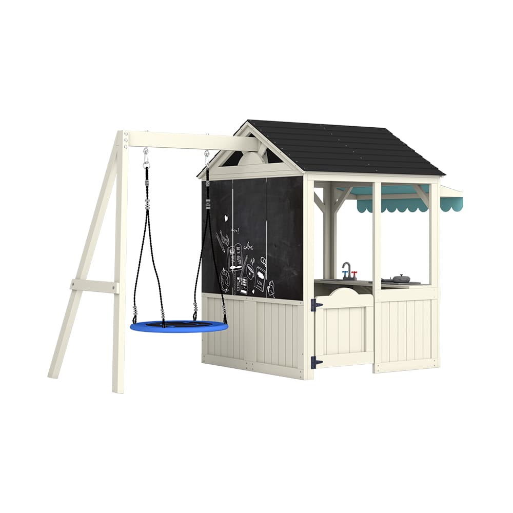 Wooden Kids Outdoor Playhouse thumbnail 3