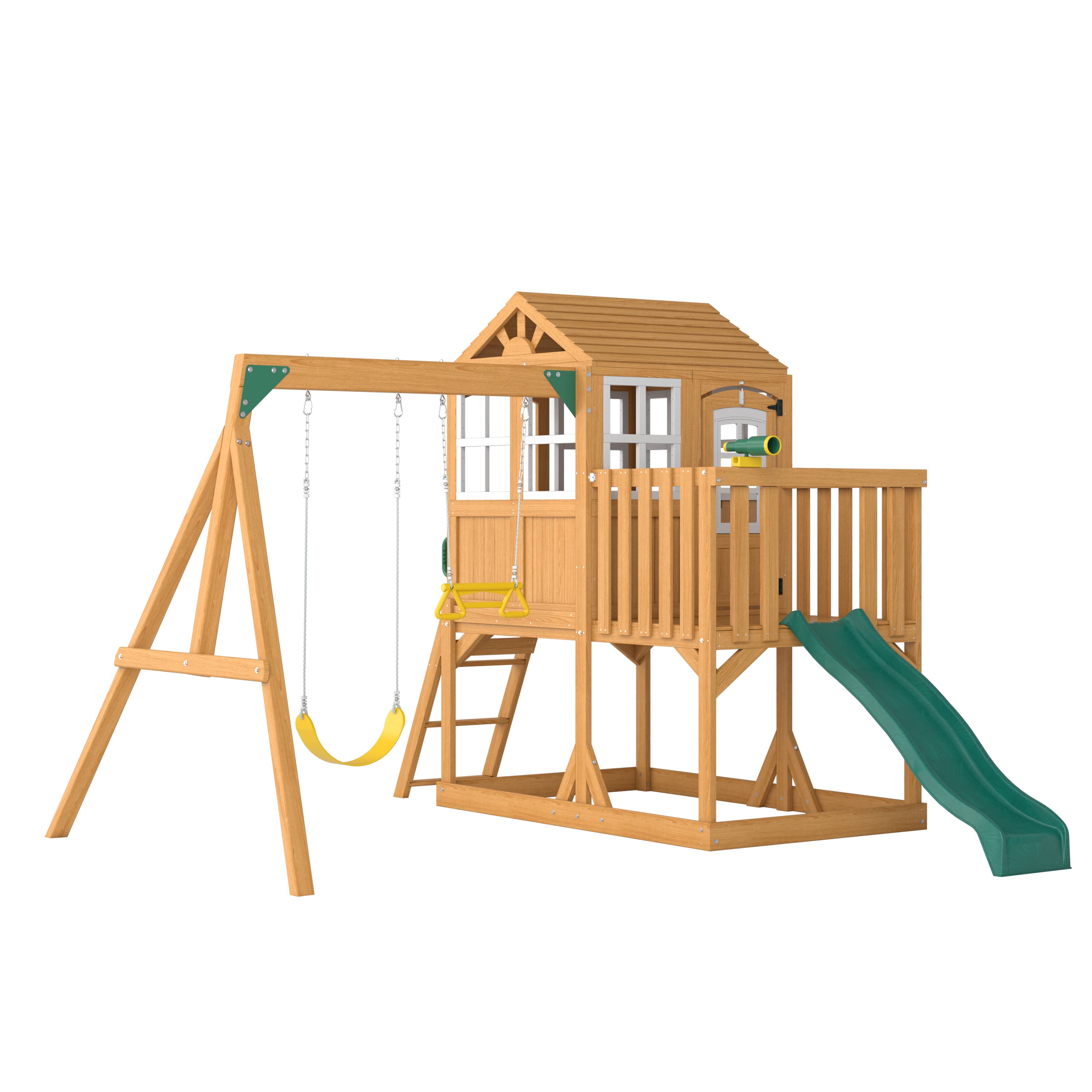 Building Your Private Home Paradise: The Ultimate Wooden Swing Set & Playhouse