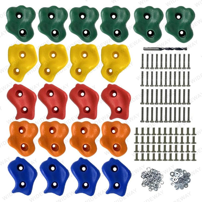 22 Colorful Rock Climbing Holds Set thumbnail 3