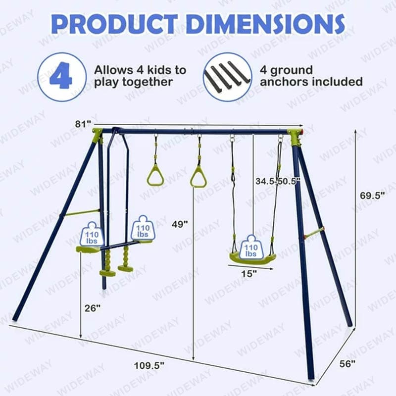 3-In-1 Kids Swing Stand W Swing thumbnail 3