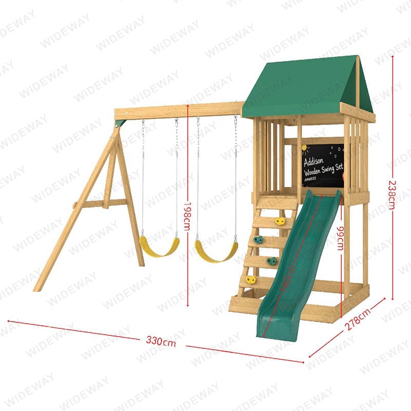 Addison Wooden Swing Set thumbnail 3
