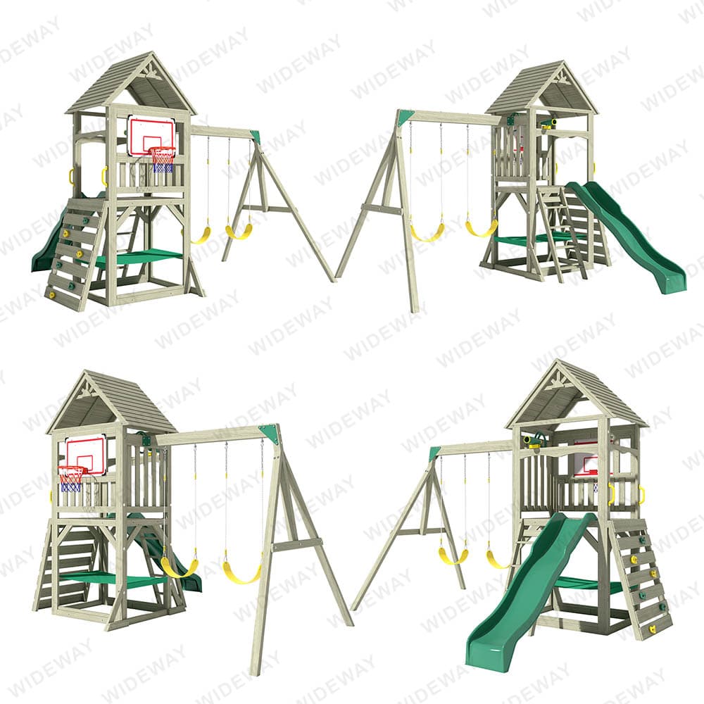 Dragon-Casa Wooden Swing Set thumbnail 5