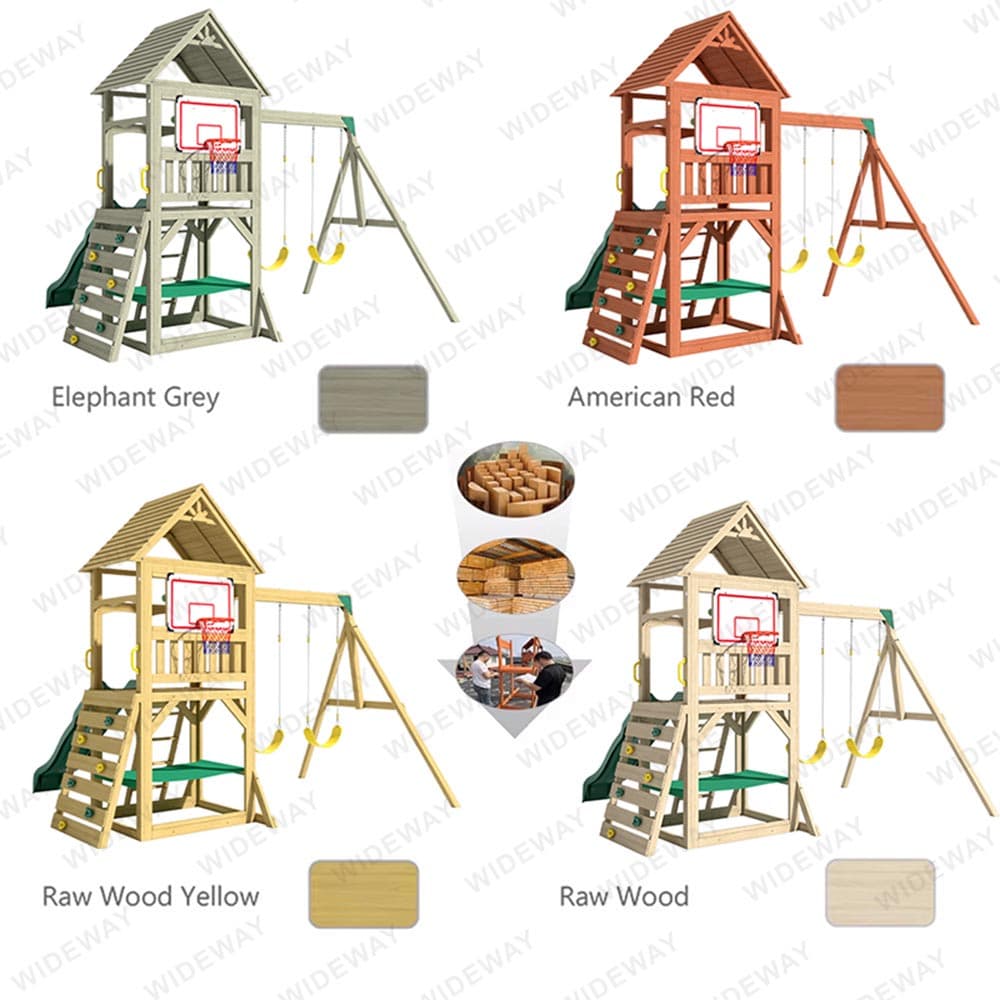 Dragon-Casa Wooden Swing Set thumbnail 6