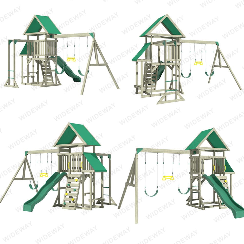 Dragon-Garden Frames Wooden Swing Set thumbnail 5