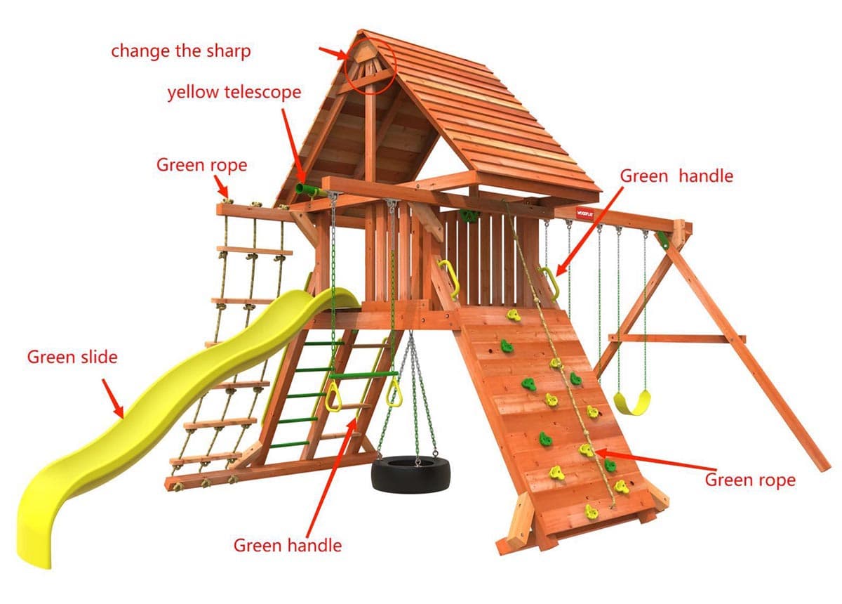 Highline Retreat Wooden Swing Set thumbnail 3