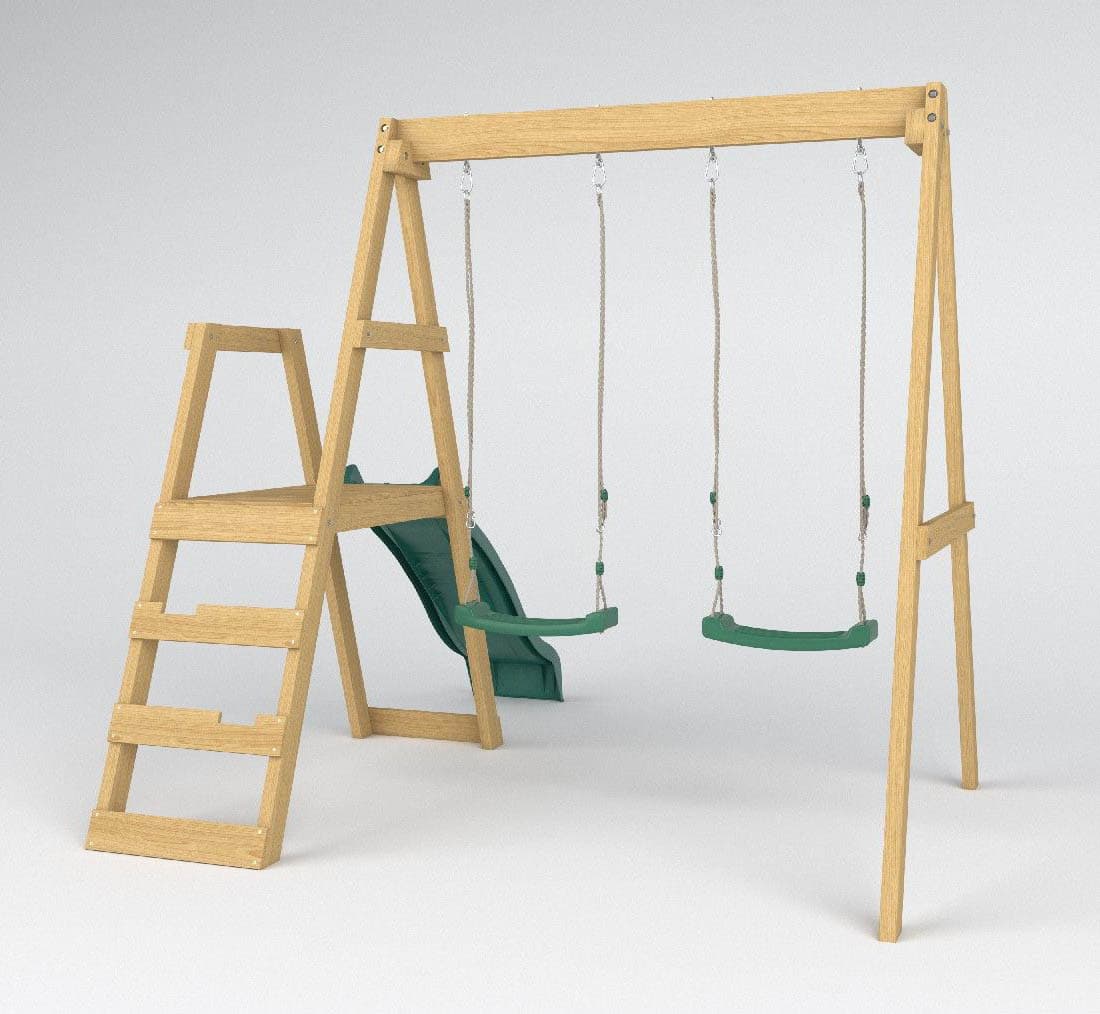 Smart Dash Wooden Swing Set thumbnail 3