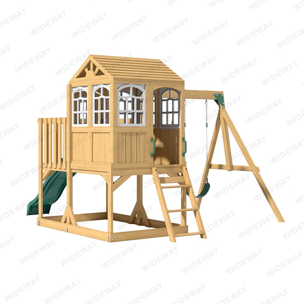Wooden Kids Outdoor Playhouses thumbnail 2
