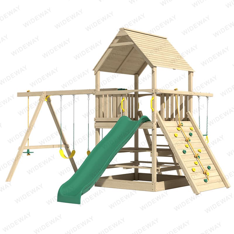 Wooden Swing Sets For Backyard Play thumbnail 4