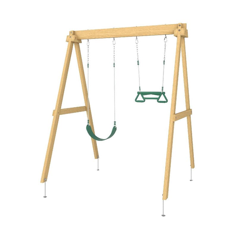 Wooden Double Swing Sets