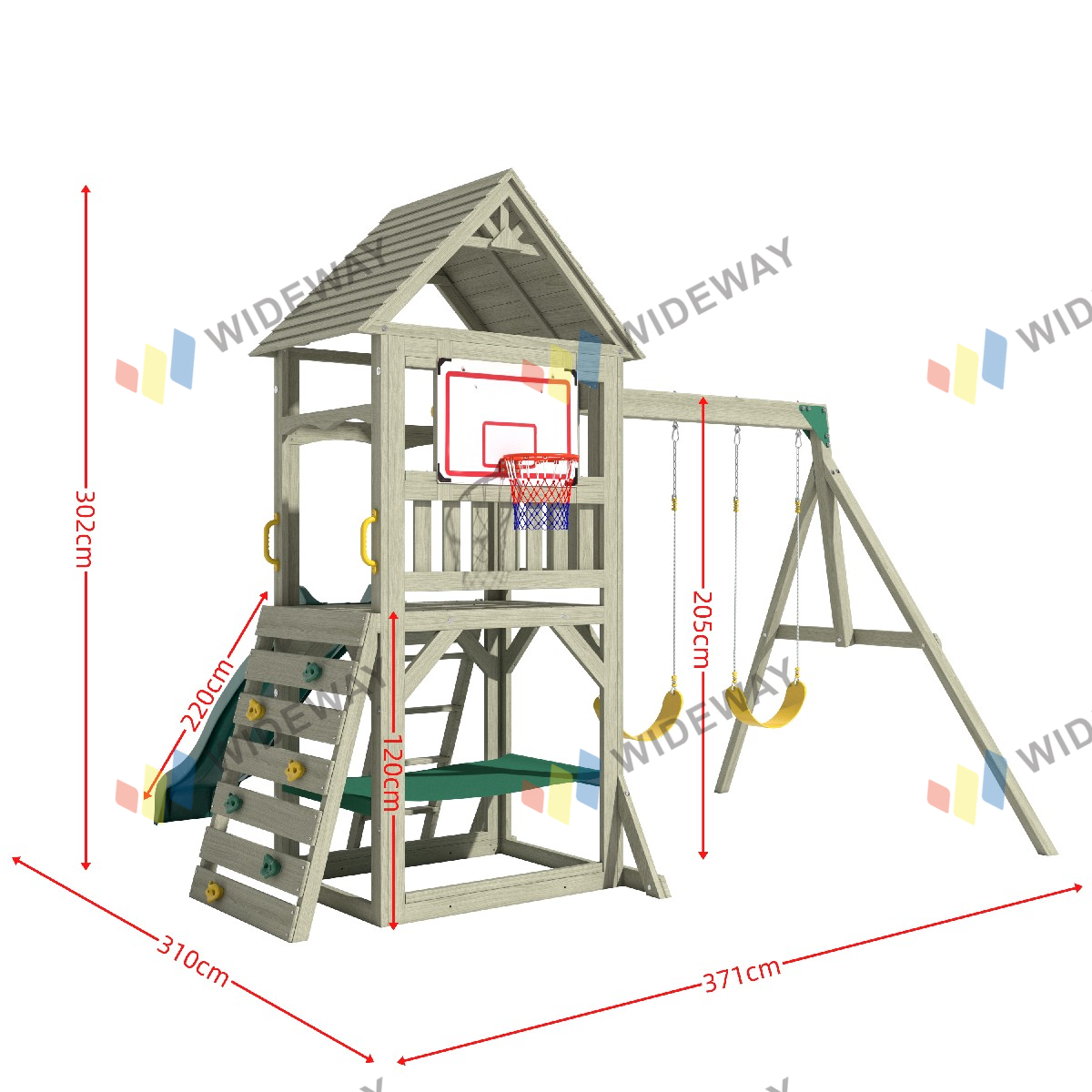 Dragon-Casa Outdoor-Spielsets WIDEWAY